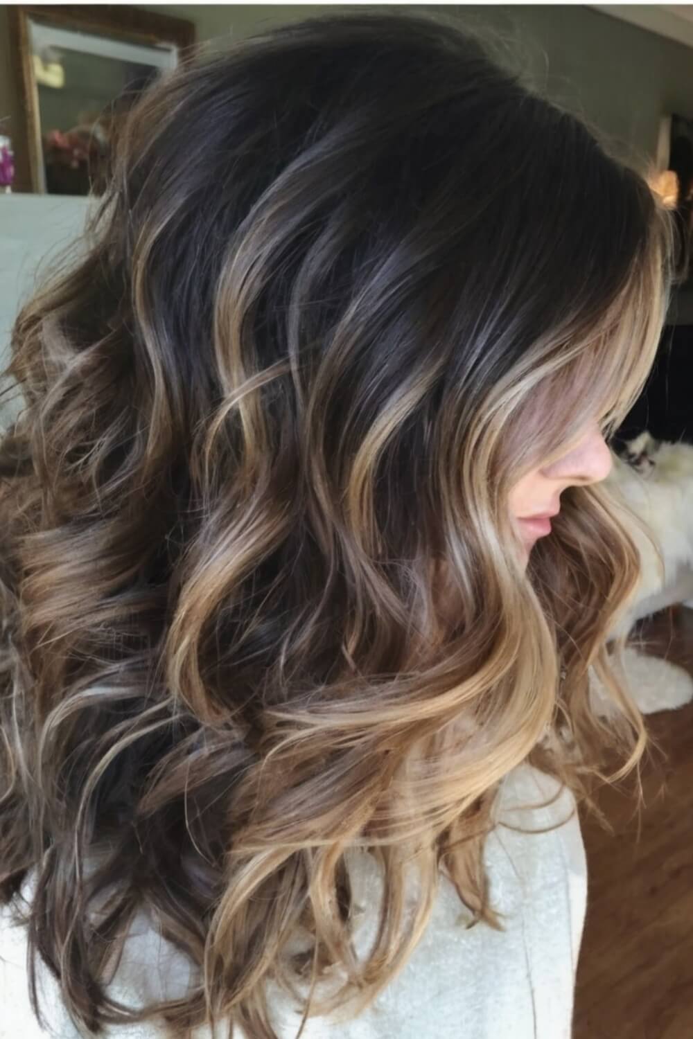 Highlighted Brunette Locks