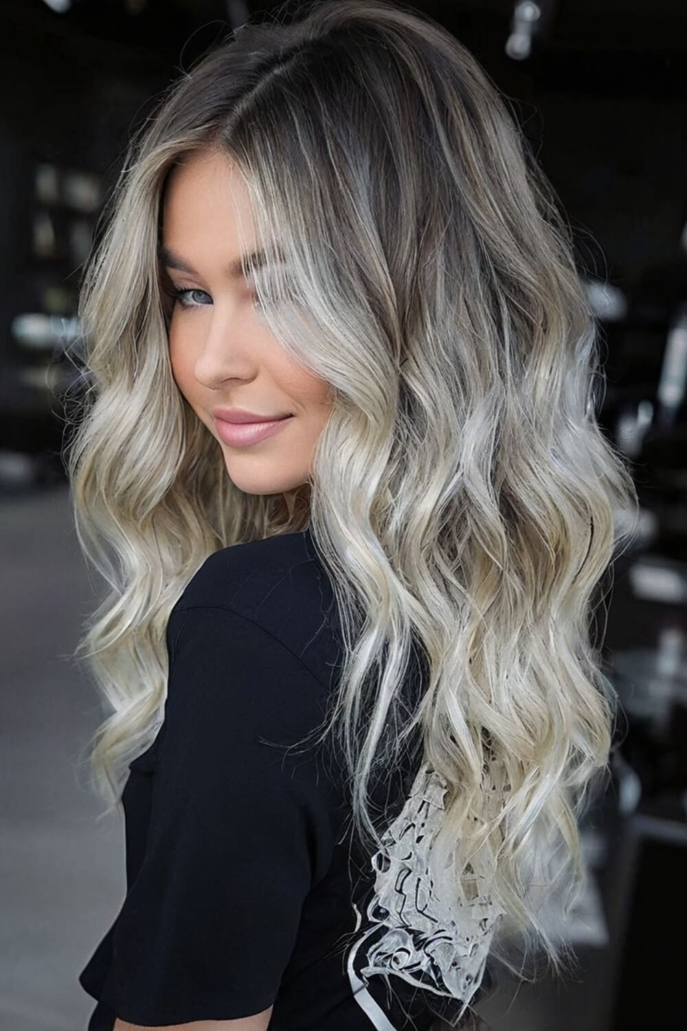 Icy Blonde Balayage