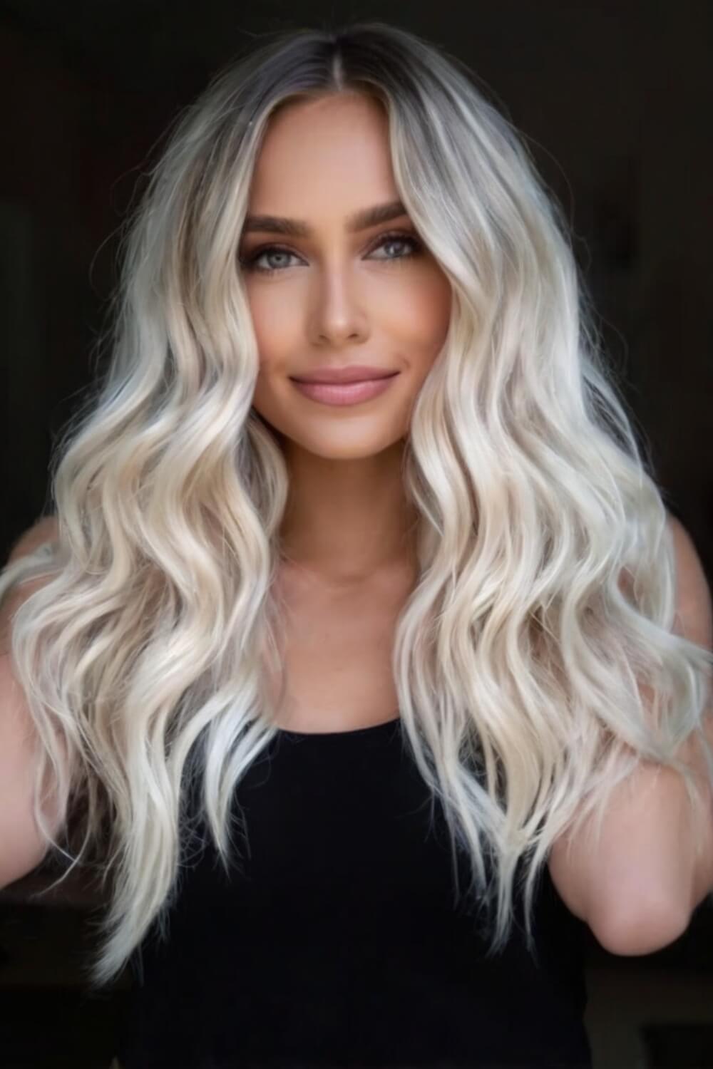 Platinum Blonde Balayage