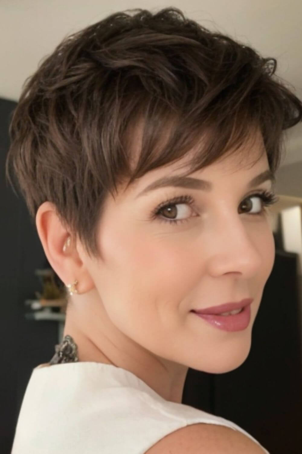 Short Pixie with Long Layers 11