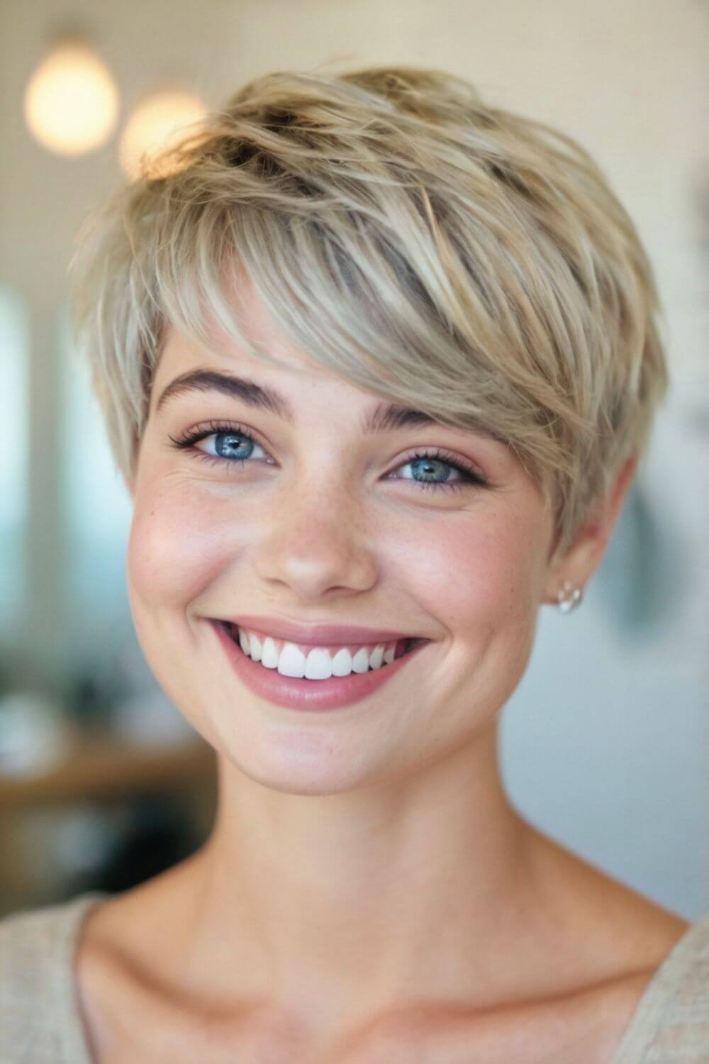 Side-Swept Bowl Cut Pixie 11