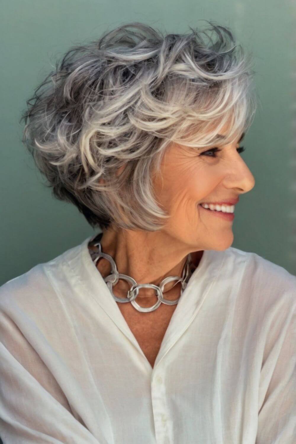 Wavy Silver Bob 11